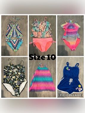 Girl’s Size 10 Boutique Swimwear Lot